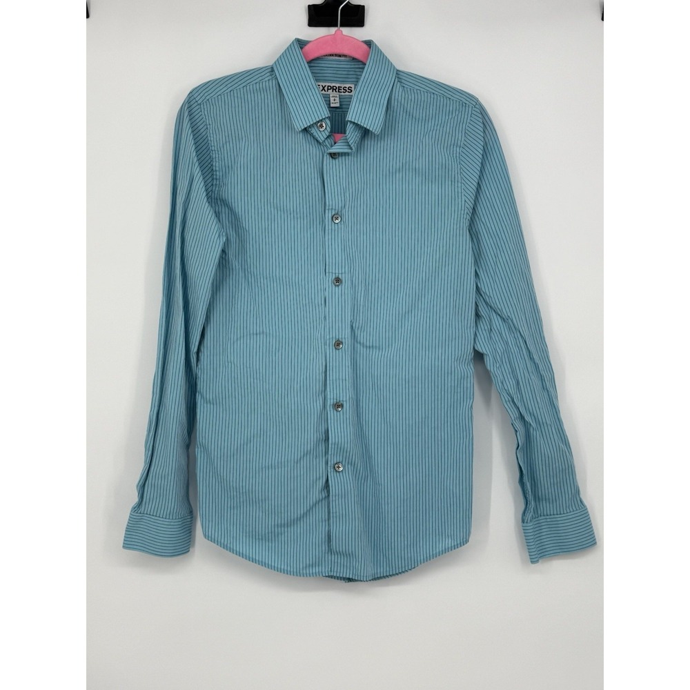 Express Men's Long Sleeve Button Up Extra Slim Fit Small